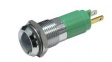 19350235 LED Indicator, Green, 330mcd, 230V, 14mm, IP67