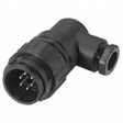 C016 10K017 003 1 Male cable connector, angled 17+PEP