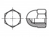1196502 Гайка; шестигранная; M4; латунь; Покрытие: никель; Шаг: 0,7; 7мм