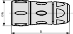 UTS6JC8E4S, Coupling Socket UTS Hi Seal Poles=4 Female Housing size8, Souriau Esterline Sunbank