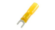 B-106-2403 Insulated Fork Terminal, 4.3mm, Yellow, 4 ... 6mm\x1a, Polyamide, DuraSeal