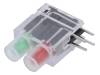 DBKD220, LED; в корпусе; зеленый/красный; 3,9мм; Кол-во диод: 2; 20мА; 40°, SIGNAL-CONSTRUCT