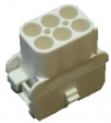 926682-3 Receptacle housing 6.35 mm Poles 6 Accepts Male or Female Contacts/Double Row MA