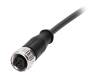 21348500390005 Вилка; M12; PIN:3; "мама"; код A-DeviceNet / CANopen; 0,5м; прямой