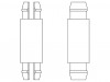 8G802V40526 Дистанц PCB; полиамид 66; Дл: 7,9мм; защелка / защелка; UL94V-0