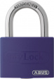 T65AL/40 PURPLE Padlock 40 mm