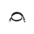 CBL-M12MM8PRJ45-BK-100-IP67 Gigabit Ethernet Cable M12 8-Pin, Male to RJ45 1m, IP67