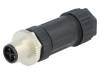 M12S-04BMMB-SL7002 Вилка; M12; PIN:4; "папа"; код S-Power; на провод; зажим под винт