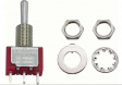RND 210-00495 Miniature Toggle Switch, (On)-Off-(On), Soldering Lugs