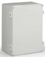 WPCP304018G Cubo W 300 x 400 x 185, с петлями и замками, рамная вставка, серая крышка, PC, I
