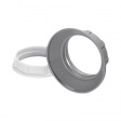 100125 Ring nut E14 white