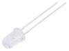 FYL-5014NURC1H-TL, LED; 5мм; красный; 4750-6000мкд; 30°; Поверхность: выпуклая, FORYARD