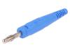64.9195-23, Вилка; "банан" 4мм; 32А; синий; 2,5мм2; Покрытие: никелированные, Staubli (former Multi-Contact )