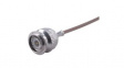 23001712 RF Connector, TNC, Brass, Plug, Straight, 50Ohm, Crimp Terminal