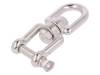 KRET-A-8-A4 Swivel; acid resistant steel A4; for rope; 92mm; Size: 8mm
