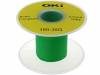 R30GREEN-0100, Кабель; однопров; OFC; 30AWG; kynar 460 (PVDF); зеленый; 300В; 100м, OK International