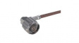 22642847 RF Connector, N-Type, Brass, Plug, Right Angle, 50Ohm, Soldering Terminal/Crimp