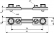 SHUNT 150A 60MV Ответвленный ток 150 A, 60 mV класс 0.5