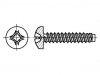 1037277 Винт; для металла; 2,2x16; Головка: цилиндрическая; Phillips; цинк