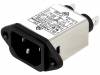 FYB03T1, Разъем: питания AC; IEC 60320; C14 (E), с фильтром; гнездо; "папа", QLT POWER