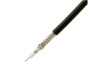 1505A.00152 Coaxial cable1 x0.81 mm Bare copper stranded wire black