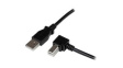 USBAB3MR USB Cable Right Angle USB-A Plug - USB-B Plug 3m USB 2.0 Black