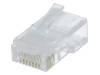 RJ45WD Вилка; RJ45; PIN:8; Конфиг.выводов:8p8c; IDC, обжим; на провод