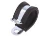 LKD11612 Хомуты; Oпетли: 16мм; W: 12мм; сталь; Материал корпуса: EPDM; W1