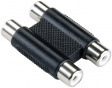 VAP122 Stereo RCA coupler 2 x RCA sockets - 2x RCA sockets f - f