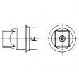 NQ20 Quad Nozzle, 15.5 mm x 13 mm