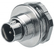 09 0403 00 02 Panel-mount plug, 712 series 2-pole Poles 2 4 A 125 VAC/VDC