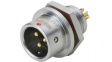 SF1212/P5 Гнездо; "папа"; SF12; PIN:5; IP67; 5А; пайка; на панель, гайка сзади