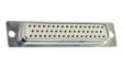 F50S0G1 Socket D-Sub Connector, DD-50, Solder