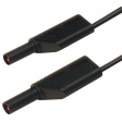 MLS WS 100/2,5 BLACK Safety test lead diam. 4 mm Black 100 cm 2.5 mm2 CAT II