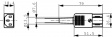 PX0587 Кабельное гнездо устройства C13 прямой черный