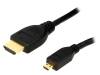 CH0030 Кабель; HDMI 1.4; вилка micro HDMI, вилка HDMI; 1м; черный