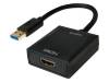 UA0233 Адаптер; USB 2.0,USB 3.0; гнездо HDMI, вилка USB A; Цвет: черный