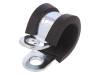 LKD11212 Хомуты; Oпетли: 12мм; W: 12мм; сталь; Материал корпуса: EPDM; W1