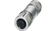 1424680 M12 PROFIBUS DP Straight Cable Socket, 2 Poles, B-Coded, Push-In