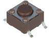 DTSM-61N-V-B Микропереключатель; 1; SPST-NO; 0,05A/12ВDC; SMT; 1,6Н; 6,2x6,2мм