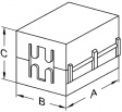 KCF-100 Сплит феррита Ø ≤ 10 mm 266 Ω @ 100 MHz