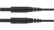 MSFK A301 / 0.5 / 100 / SW Измерительный провод; 10А; Дл: 1м; черный; Сечен.провода: 0,5мм2