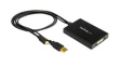 MDP2DVID2 Adapter, Mini DisplayPort Plug/USB-A Plug / DVI Socket