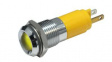 19350233 LED Indicator, Yellow, 8mcd, 230V, 14mm, IP67