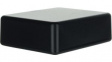 SR22.9 Enclosure with Rounded Corners 76x63.5x26mm Black ABS