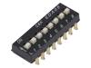 SDA08H1SBDR Переключатель: DIP-SWITCH; Кол-во секций: 8; ON-OFF; 0,025A/24ВDC
