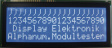 DEM 20487 SBH-PW-N Dot matrix LCD display 9.23 mm 4 x 20