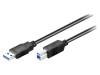 93655 Кабель; USB 3.0; вилка USB A, вилка USB B; 1,8м; черный