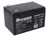 BPE 12-12, Аккум: свиноцово-кислотный; 12В; 12Ач; AGM; необслуживаемый, BPOWER