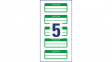 6926 Property Labels, 10 sheets/50 labels, 50 x 20 mm, White / Green